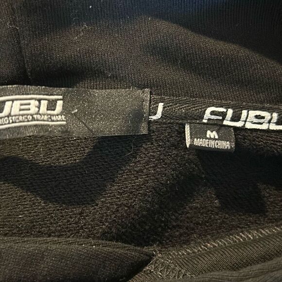 FUBU Collegiate Black Hooded Sweatshirt M - Picture 12 of 12